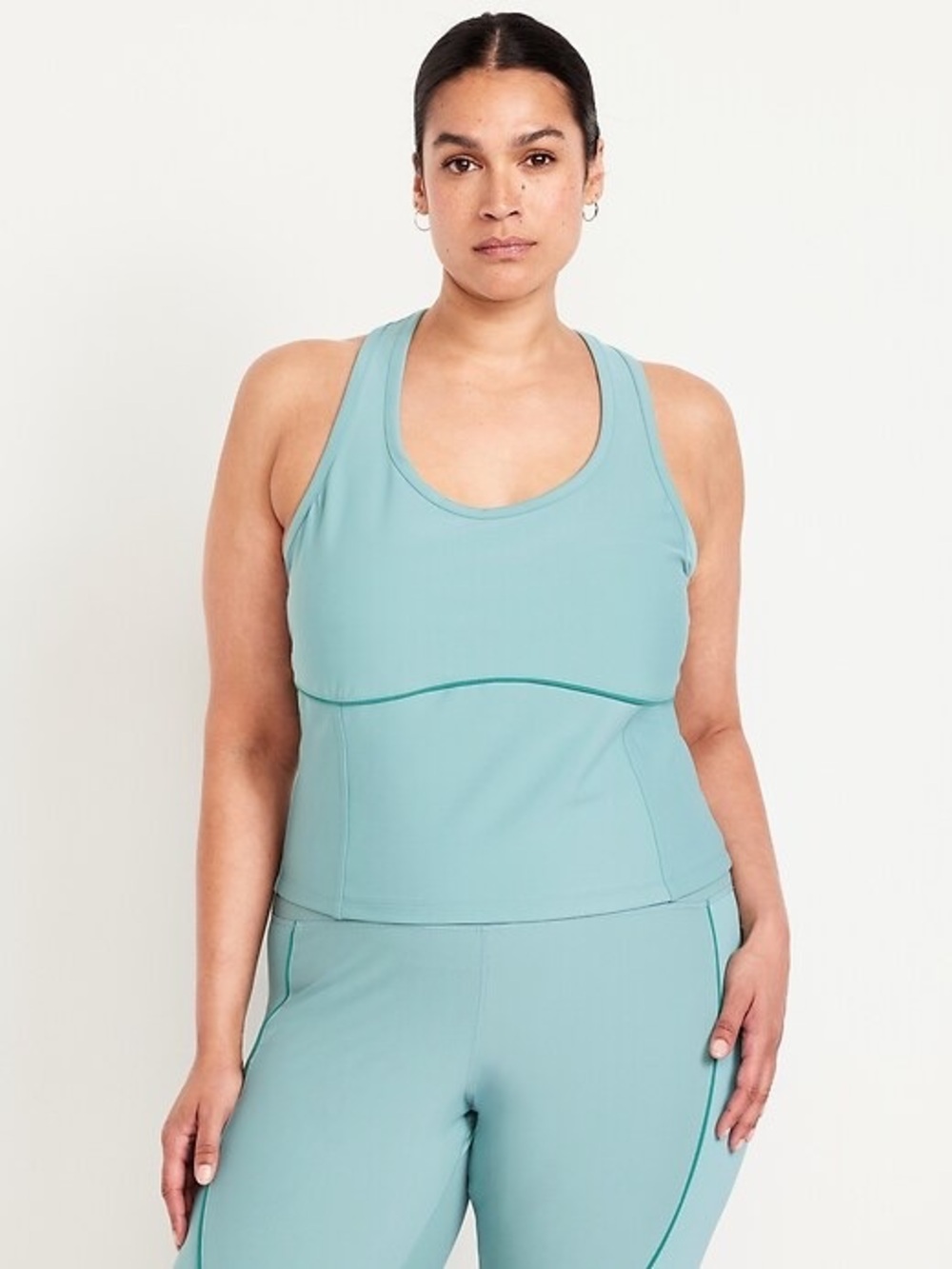Old Navy PowerSoft Racerback Cropped Shell Tank